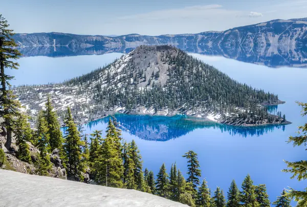 Parque Nacional Wizard Island of Crater Lake, Oregon — Fotografia de Stock