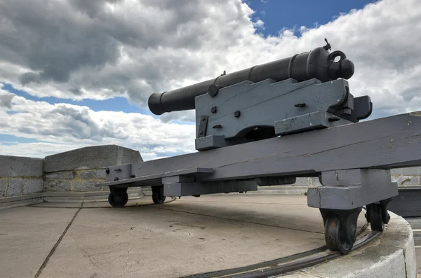 Fort henry nationale historische site kanon — Stockfoto