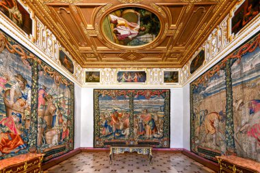 Münih, Almanya - 8 Temmuz 2021: Münih Konağı, 1508-1918 yılları arasında Bavyera Dükü, seçmen ve krallarının yönetim merkezi ve ikametgahı olarak hizmet verdi..