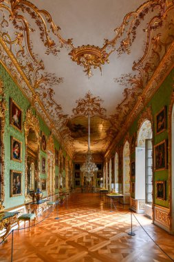 Münih, Almanya - 8 Temmuz 2021: Münih Konağı, 1508-1918 yılları arasında Bavyera Dükü, seçmen ve krallarının yönetim merkezi ve ikametgahı olarak hizmet verdi..