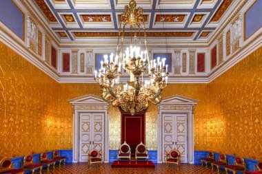 Münih, Almanya - 8 Temmuz 2021: Münih Konağı, 1508-1918 yılları arasında Bavyera Dükü, seçmen ve krallarının yönetim merkezi ve ikametgahı olarak hizmet verdi..