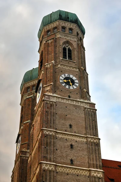 Tour Église Notre Dame Frauenkirche Munich Bavière Allemagne — Photo