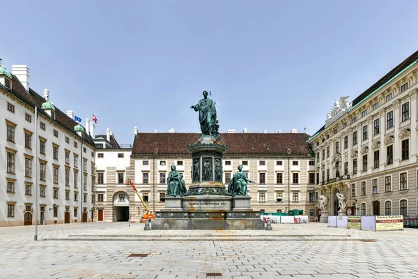 Vídeň Rakousko Července 2021 Socha Císaře Františka Císařském Paláci Hofburg — Stock fotografie