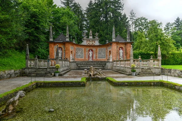 Hellbrunn Palace Uma Antiga Villa Barroca Tamanho Palaciano Perto Morzg — Fotografia de Stock