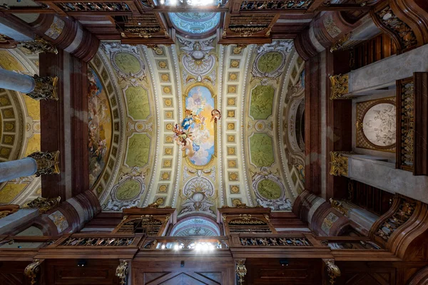 Áustria Viena Julho 2021 Prunksaal Centro Antiga Biblioteca Imperial Dentro — Fotografia de Stock