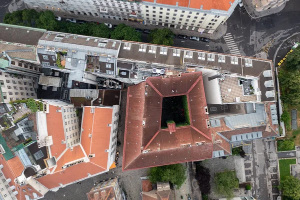 Vista Aérea Las Calles Edificios Viena Austria — Foto de Stock