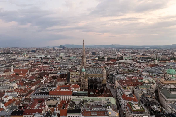 Blick Auf Die Wiener Skyline Mit Dem Stephansdom Wien Österreich — Stockfoto
