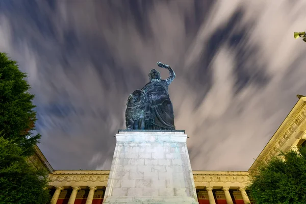 München Juli 2021 Bayern Statue Und Ruhmeshalle München Theresienwiese Bei — Stockfoto