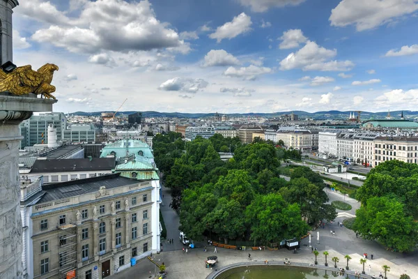 Wiednia Panorama Kościoła Karola Wiedniu Austria — Zdjęcie stockowe