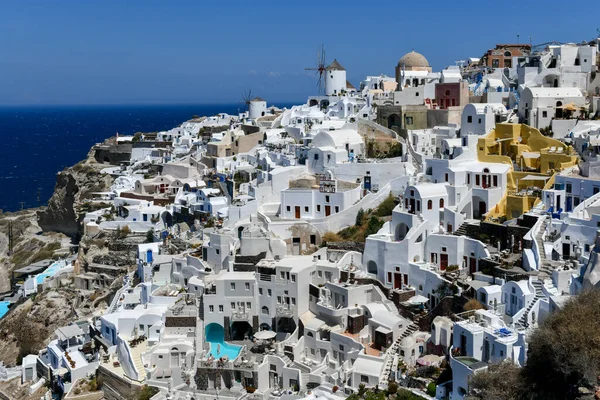 Charmanter Blick Auf Das Dorf Oia Auf Der Insel Santorin — Stockfoto