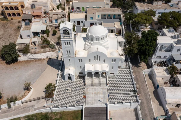 Santa Iglesia Panagia Mesani Emporio Santorini Grecia —  Fotos de Stock