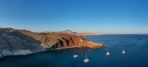 Red Beach Santorini Cycladic Islands Greece South Aegean Beautiful Summer — Stock Photo, Image