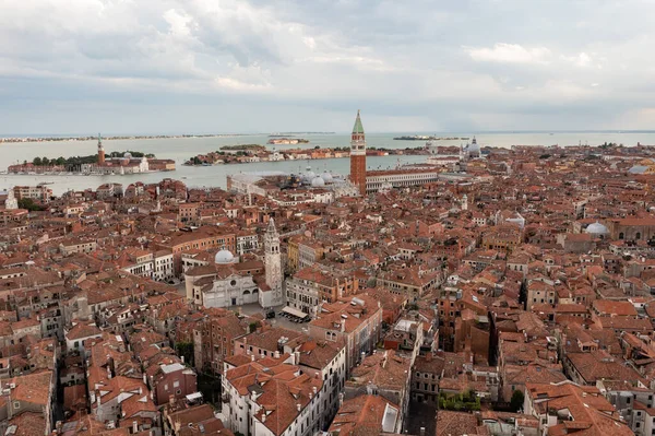 Luftaufnahme Der Alten Venezianischen Dächer Venedig Italien — Stockfoto