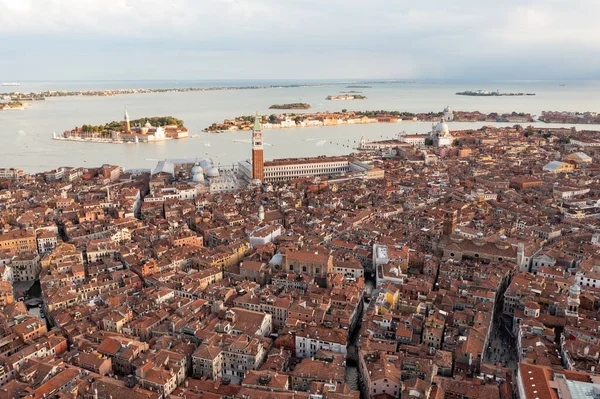 Luftaufnahme Der Alten Venezianischen Dächer Venedig Italien — Stockfoto