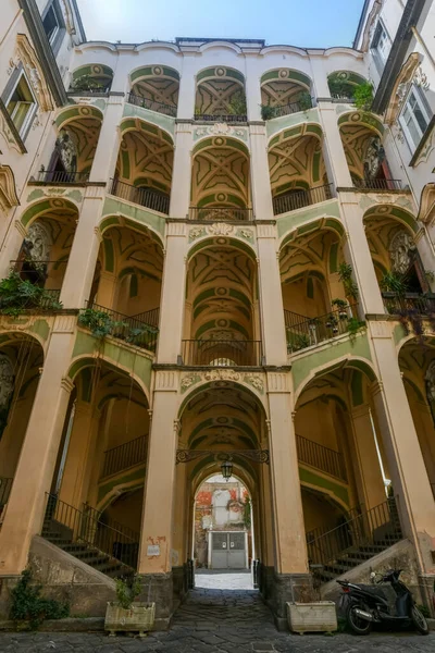 Neapel Italien Aug 2021 Den Spanska Palatset Känd Som Palazzo — Stockfoto