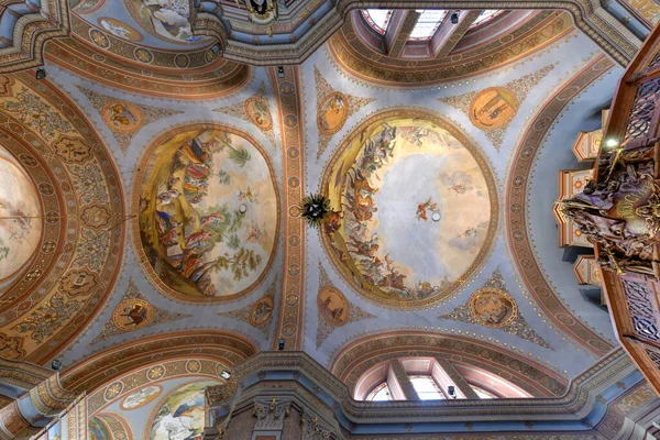 Ortisei Itálie Srpna 2021 Katolický Farní Kostel Ulricha Ortisei Dolomitských — Stock fotografie