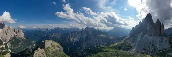 Beautiful Sunny Day Dolomites Mountains View Tre Cime Lavaredo Three — Stock Fotó