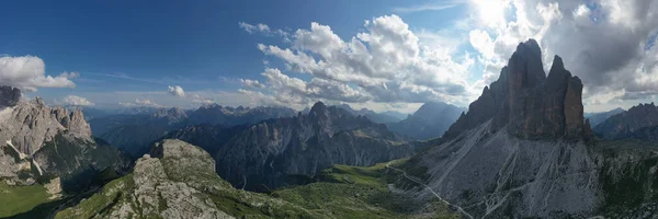 Beautiful Sunny Day Dolomites Mountains View Tre Cime Lavaredo Three — Stock Fotó