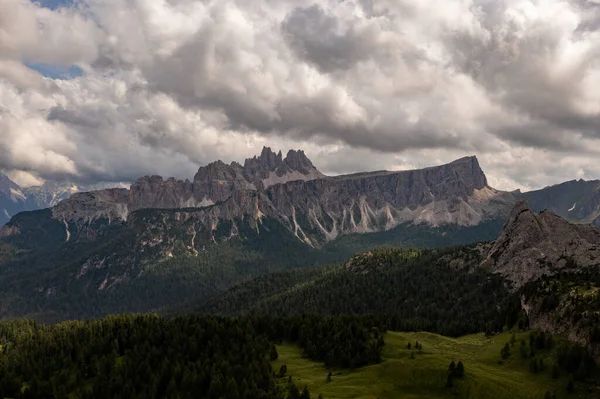 Panoramiczny Krajobraz Cinque Torri Dolomicie Włoszech — Zdjęcie stockowe