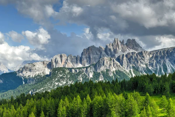 Panoramic Landscape Cinque Torri Dolomite Mountains Italy —  Fotos de Stock