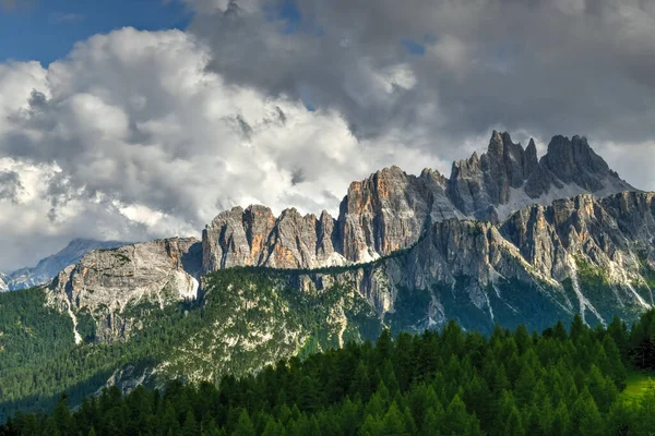 Panoramic Landscape Cinque Torri Dolomite Mountains Italy —  Fotos de Stock