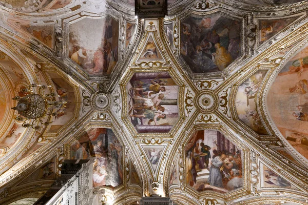 Amalfi Itália Agosto 2021 Interior Teto Apóstolo Santo André Igreja — Fotografia de Stock