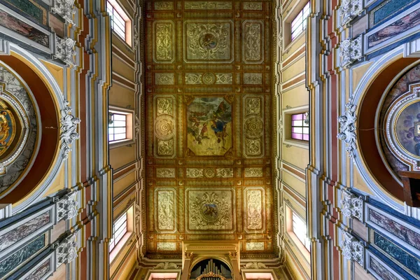 Sorrento Itálie Srpna 2021 Intricate Interior Church Santi Felice Baccolo — Stock fotografie