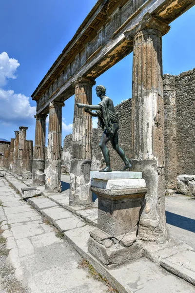 Santuario Apolo Parque Arqueológico Pompeya Campania Italia — Foto de Stock