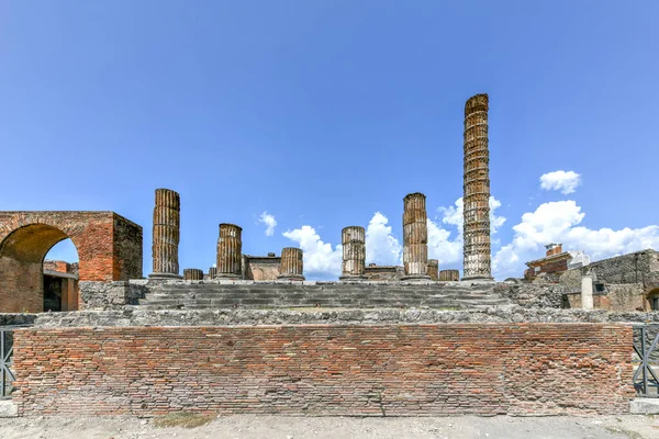 Templo Júpiter Tempio Giove Pompeya Ruinas Antigua Ciudad Romana Pompeya —  Fotos de Stock