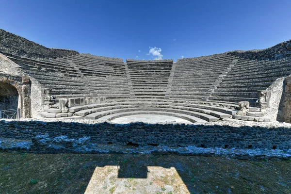 Odeon Piccolo Teatro Costruito Intorno All Nell Antica Pompei Patrimonio — Foto Stock