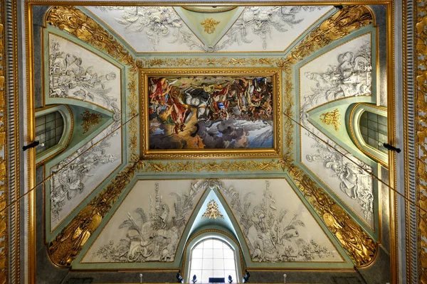 Caserta Itálie Srpna 2021 Vnitřní Pohled Královský Palác Caserta Historický — Stock fotografie