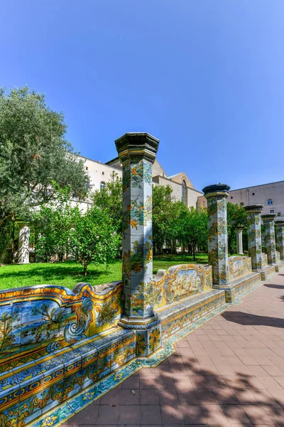 Santa Chiara Manastırı Santa Chiara Nın Majolika Ile Ünlü Manastır — Stok fotoğraf