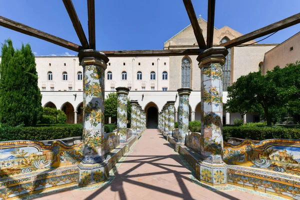 Chiostri Santa Chiara Sono Quattro Chiostri Monumentali Napoli Appartenenti Complesso — Foto Stock