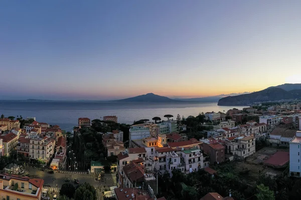 Sorrent Und Die Bucht Von Neapel Mit Blick Auf Den — Stockfoto