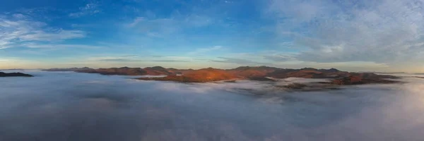 Vista Panorâmica Pico Folhagem Outono Stowe Vermont — Fotografia de Stock