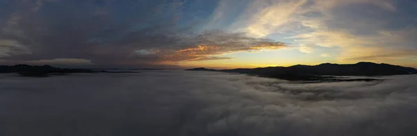 Panoramautsikt Över Topp Fall Lövverk Stowe Vermont — Stockfoto