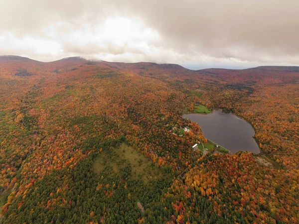Colgate Lake Upstate New York Während Der Hauptsaison Herbst — Stockfoto