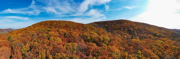 Aerial View Peak Foliage New Jersey Autumn Time — Stock Photo, Image