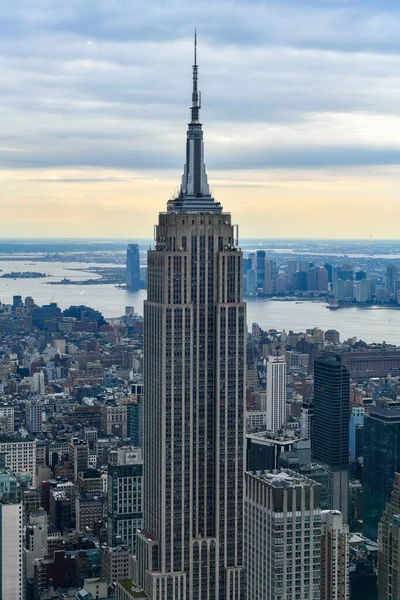 Вид Воздуха Нью Йорк Манхэттена — стоковое фото