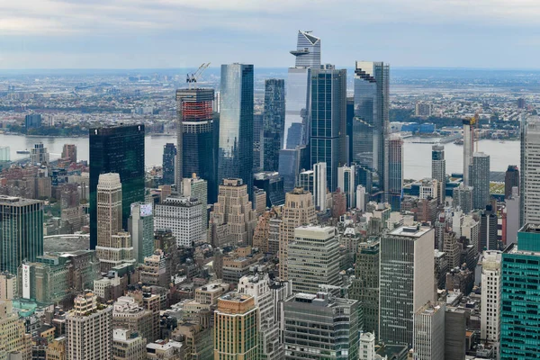 Luchtfoto Van Skyline Van New York City Vanuit Midtown Manhattan — Stockfoto