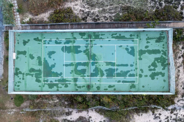 Aerial View Wet Tennis Court Long Island New York — Stock Photo, Image