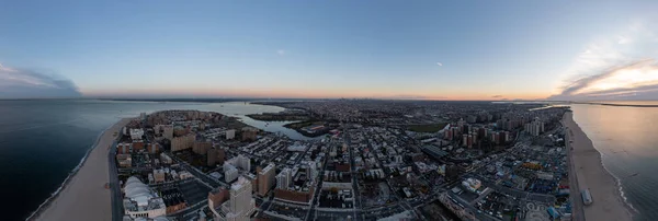 New York October 2021 Aerial View Coney Island Brooklyn New — Stock Photo, Image