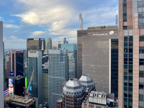 New York Sep 2021 Flygfoto Över Midtown Skyline Manhattan New — Stockfoto