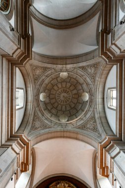 Lugo, İspanya - 23 Kasım 2021: Igrexa de Santiago a Nova, Galiçya, İspanya