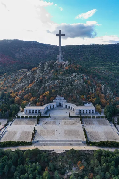 法伦谷 Valley Fallen 西班牙内战遇难者纪念碑 位于马德里附近的瓜德拉马山脉 — 图库照片