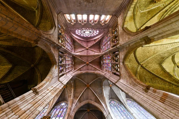 Leon Španělsko Listopadu 2021 Gotický Interiér Leonovy Katedrály Leonu Španělsko — Stock fotografie