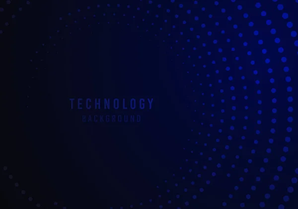Абстрактна Технологія Синій Шаблон Крапок Цифровий Шаблон Декоративний Дизайн Ілюстрацій — стоковий вектор