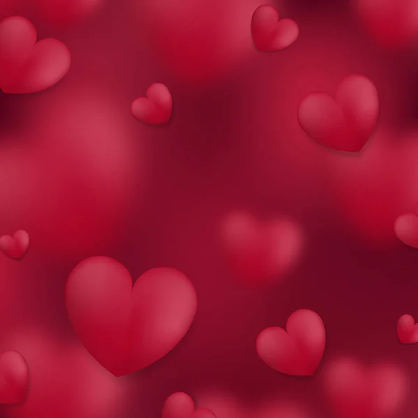 Αφηρημένο Κόκκινο Ημέρα Του Αγίου Βαλεντίνου Μοτίβο Φόντο Καρδιά Καλά — Διανυσματικό Αρχείο