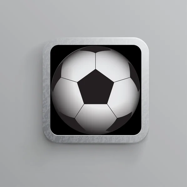 Soccer and sports app icon for mobile devices — Stock Vector