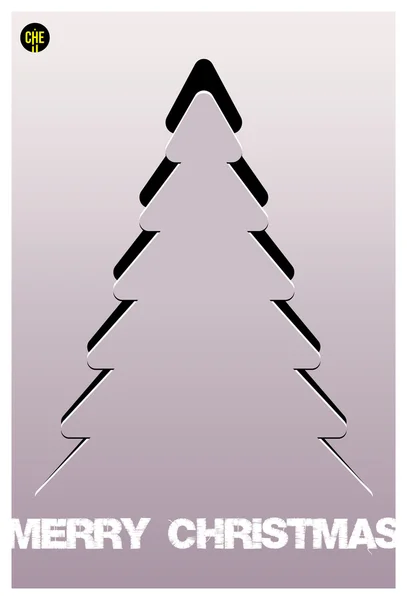 Árbol de Navidad apliques vector fondo . — Vector de stock